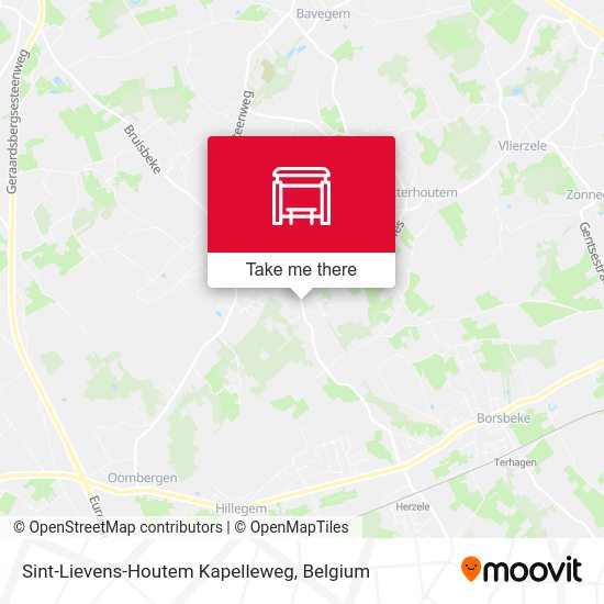 Sint-Lievens-Houtem Kapelleweg map