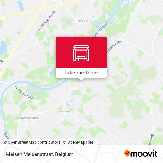 Melsen Melsenstraat map