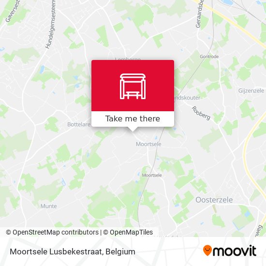 Moortsele Lusbekestraat plan