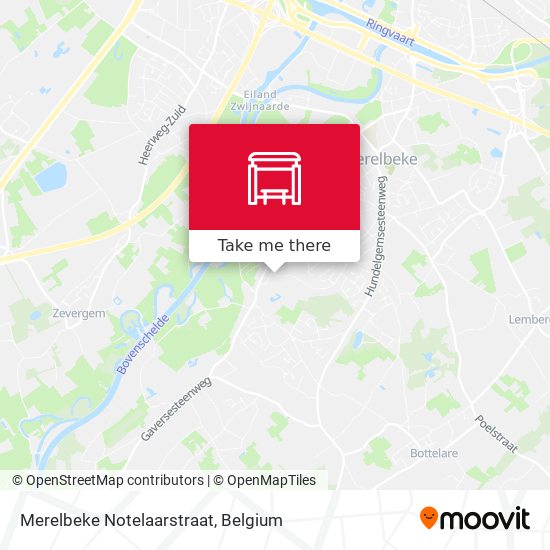 Merelbeke Notelaarstraat plan