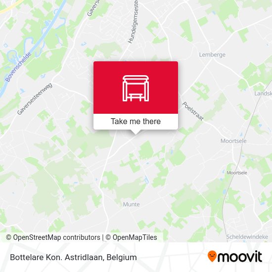 Bottelare Kon. Astridlaan plan