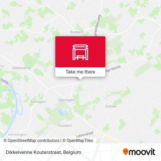 Dikkelvenne Kouterstraat map