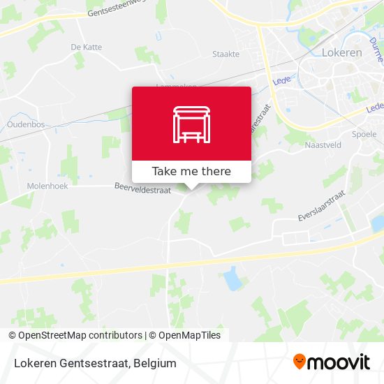 Lokeren Gentsestraat map