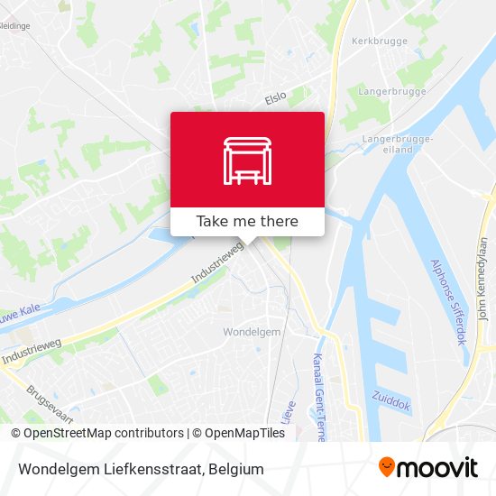 Wondelgem Liefkensstraat map