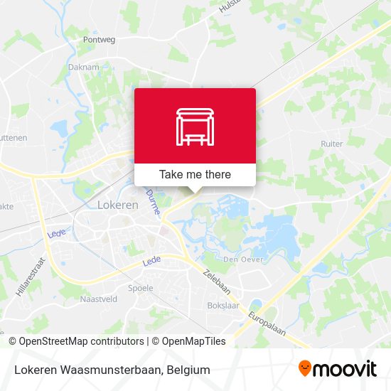 Lokeren Waasmunsterbaan map