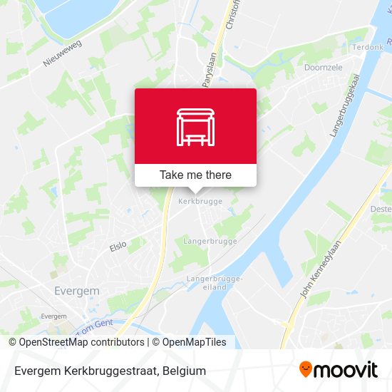 Evergem Kerkbruggestraat map