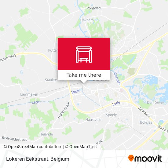 Lokeren Eekstraat map