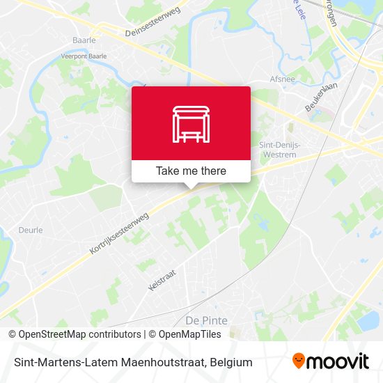 Sint-Martens-Latem Maenhoutstraat map
