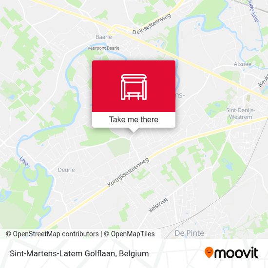 Sint-Martens-Latem Golflaan map