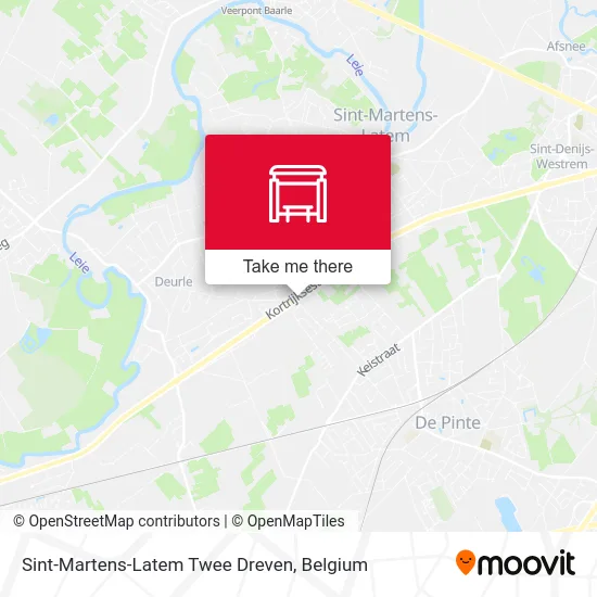 Sint-Martens-Latem Twee Dreven map