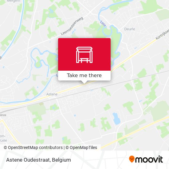 Astene Oudestraat map