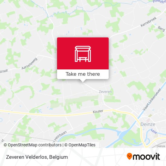 Zeveren Velderlos map