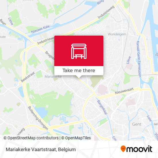 Mariakerke Vaartstraat map