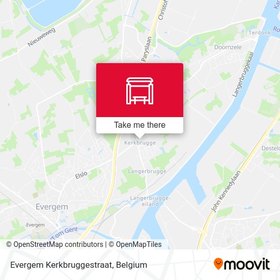 Evergem Kerkbruggestraat map