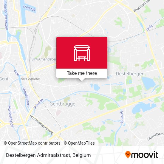 Destelbergen Admiraalstraat map