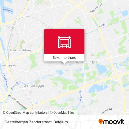 Destelbergen Zenderstraat map