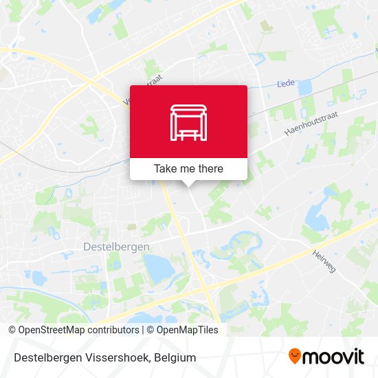 Destelbergen Vissershoek map