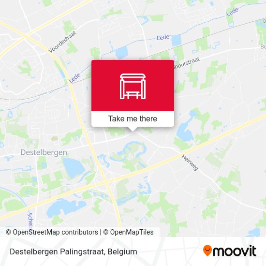 Destelbergen Palingstraat map