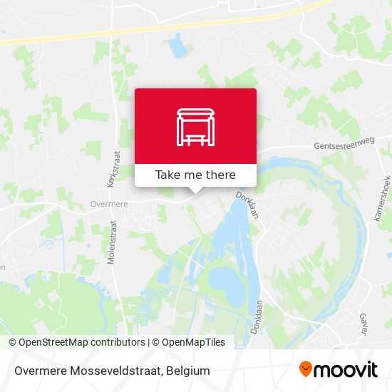 Overmere Mosseveldstraat map