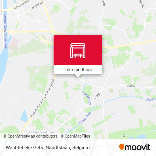 Wachtebeke Gebr. Naudtslaan map