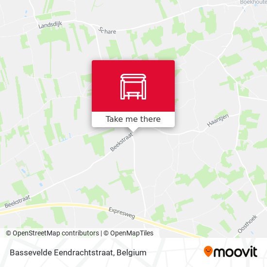 Bassevelde Eendrachtstraat map