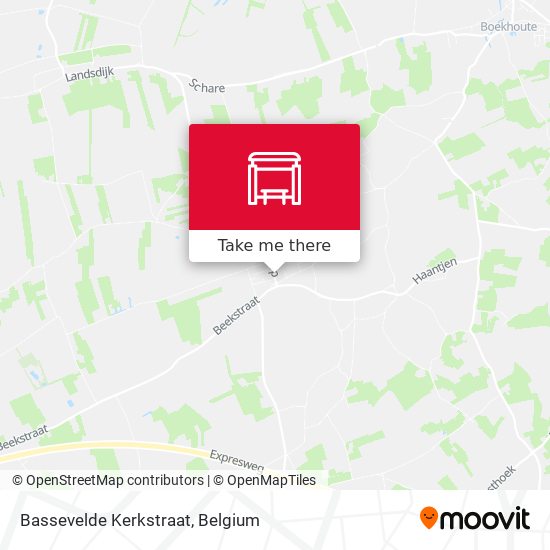 Bassevelde Kerkstraat map