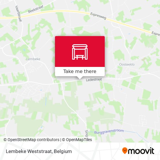 Lembeke Weststraat map