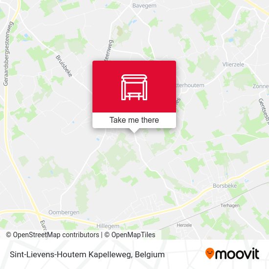 Sint-Lievens-Houtem Kapelleweg map
