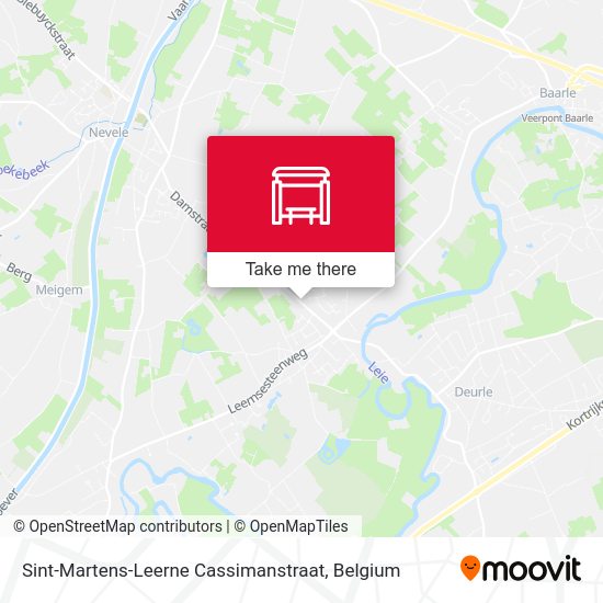 Sint-Martens-Leerne Cassimanstraat map