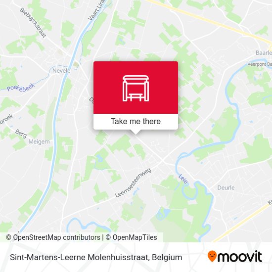 Sint-Martens-Leerne Molenhuisstraat plan