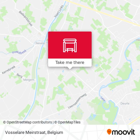 Vosselare Meirstraat map