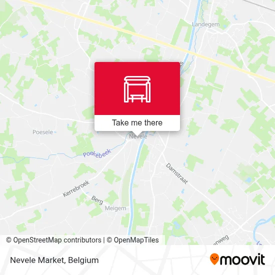 Nevele Market map