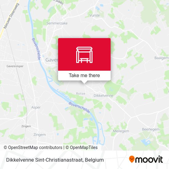Dikkelvenne Sint-Christianastraat plan