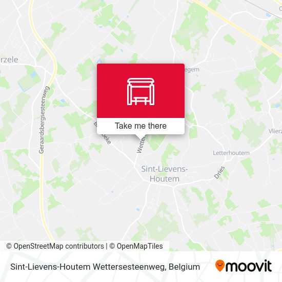 Sint-Lievens-Houtem Wettersesteenweg plan
