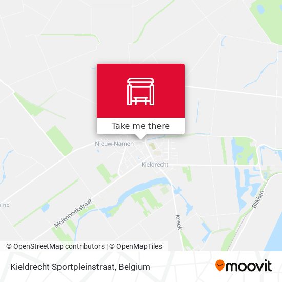 Kieldrecht Sportpleinstraat map