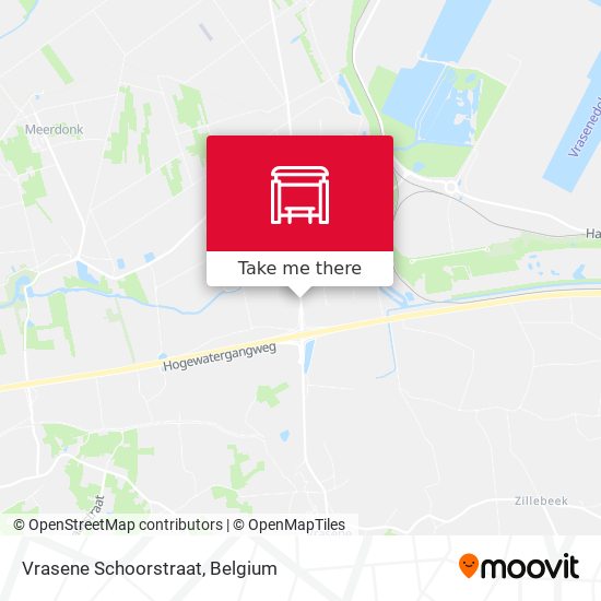 Vrasene Schoorstraat map