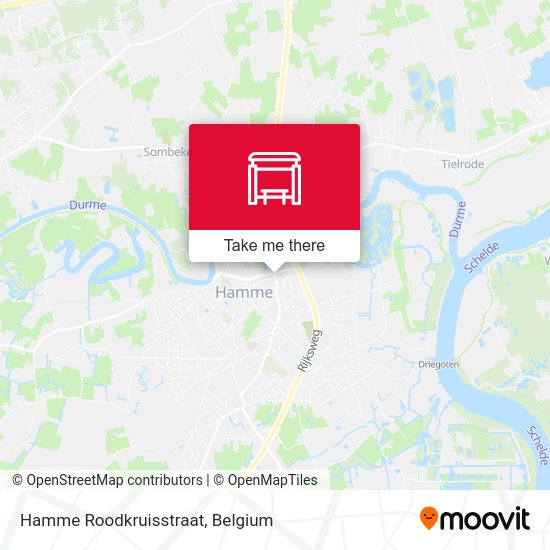 Hamme Roodkruisstraat plan