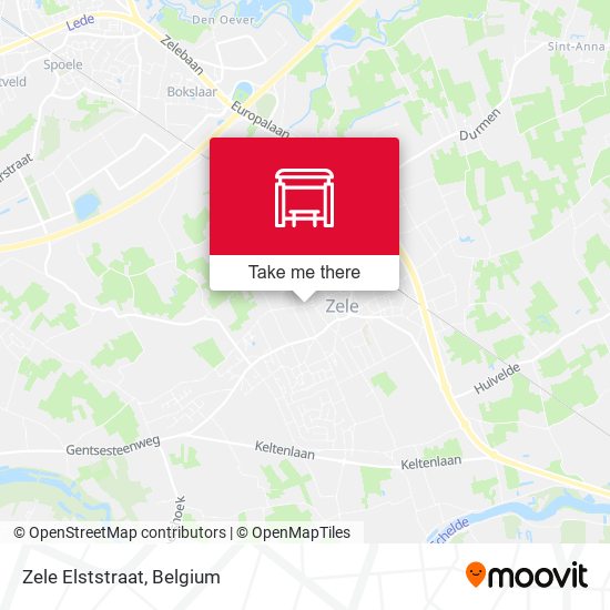 Zele Elststraat map