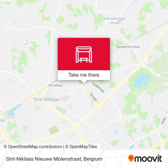 Sint-Niklaas Nieuwe Molenstraat map
