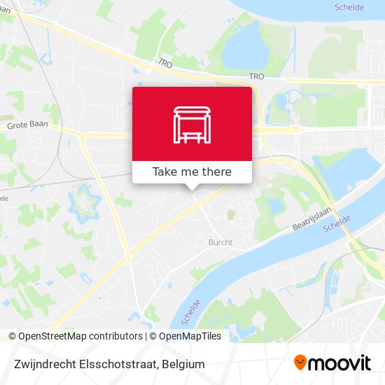 Zwijndrecht Elsschotstraat map