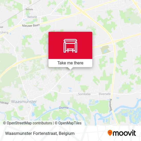 Waasmunster Fortenstraat map