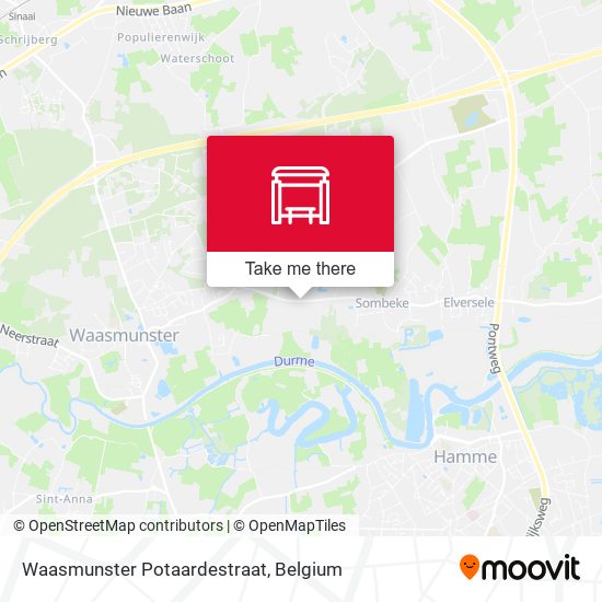 Waasmunster Potaardestraat map