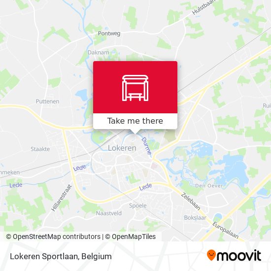 Lokeren Sportlaan map