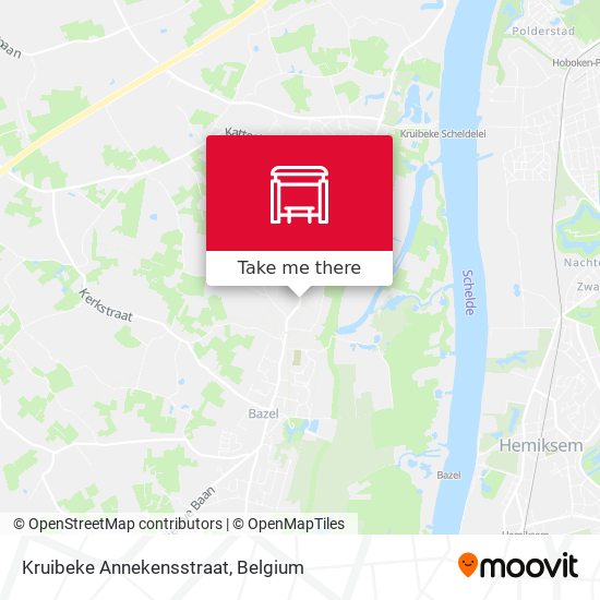 Kruibeke Annekensstraat plan