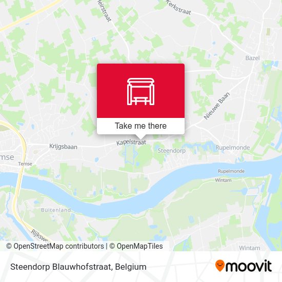 Steendorp Blauwhofstraat map