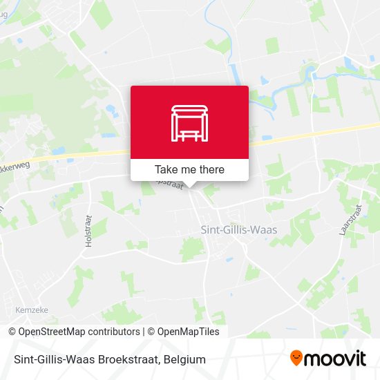 Sint-Gillis-Waas Broekstraat map