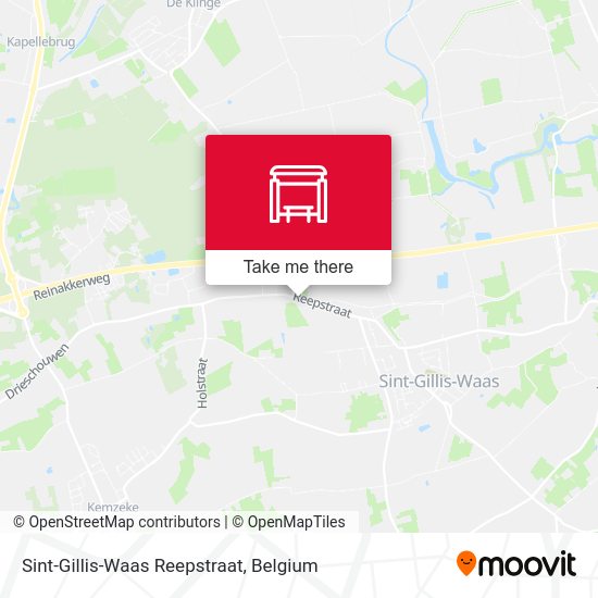 Sint-Gillis-Waas Reepstraat map