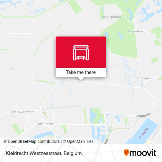 Kieldrecht Westzeestraat plan