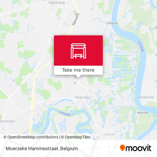 Moerzeke Hammestraat map