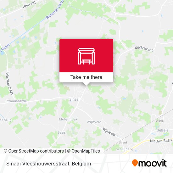Sinaai Vleeshouwersstraat plan